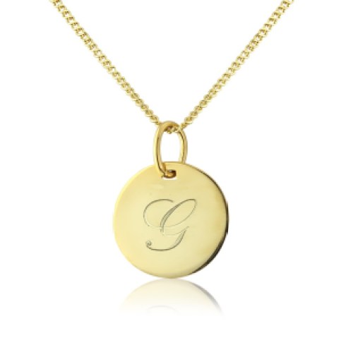 Argent_London_Personalised_gold_disc_pendant